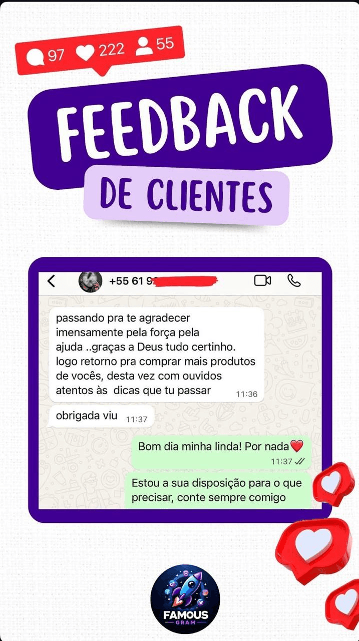 Conversa real de cliente