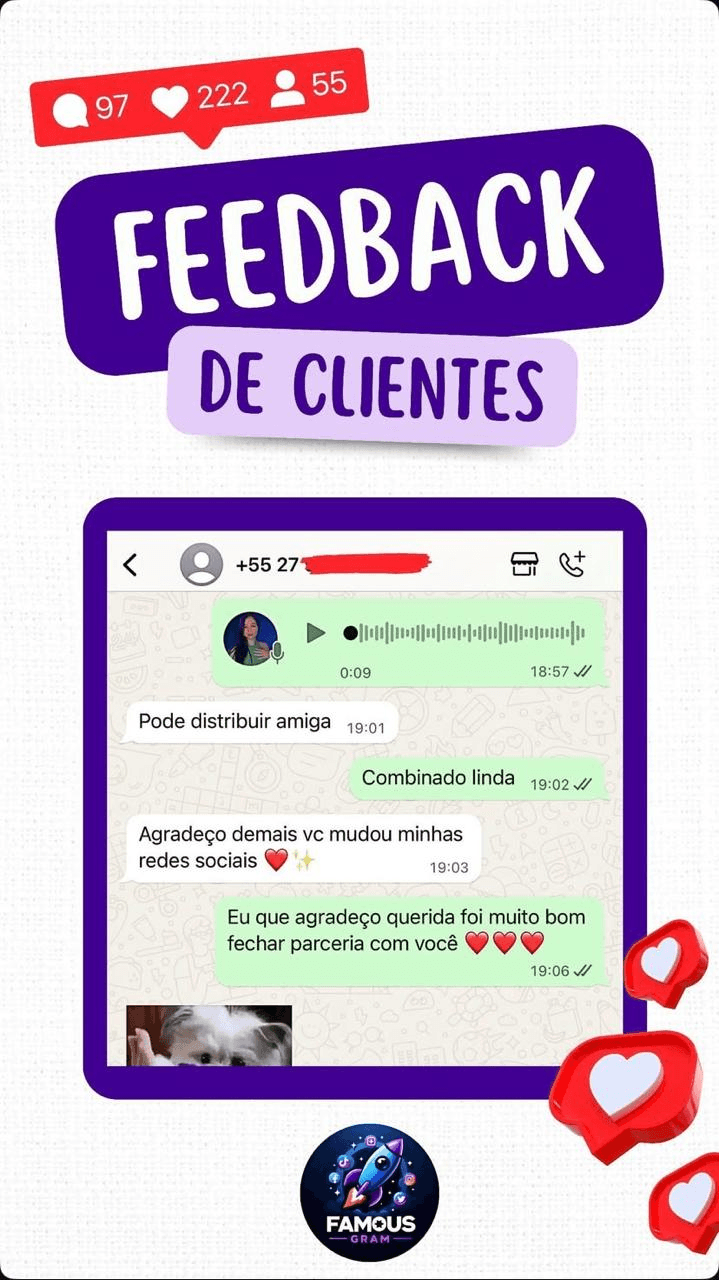 Conversa real de cliente