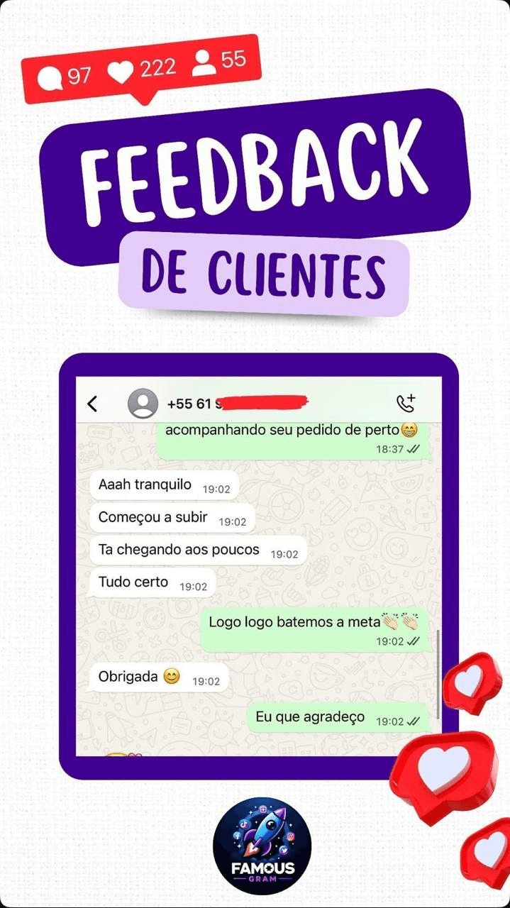 Conversa real de cliente
