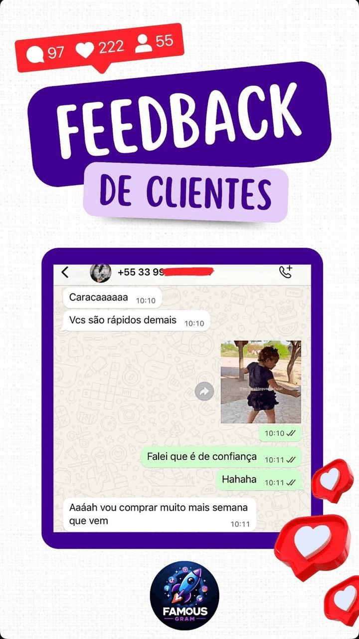 Conversa real de cliente