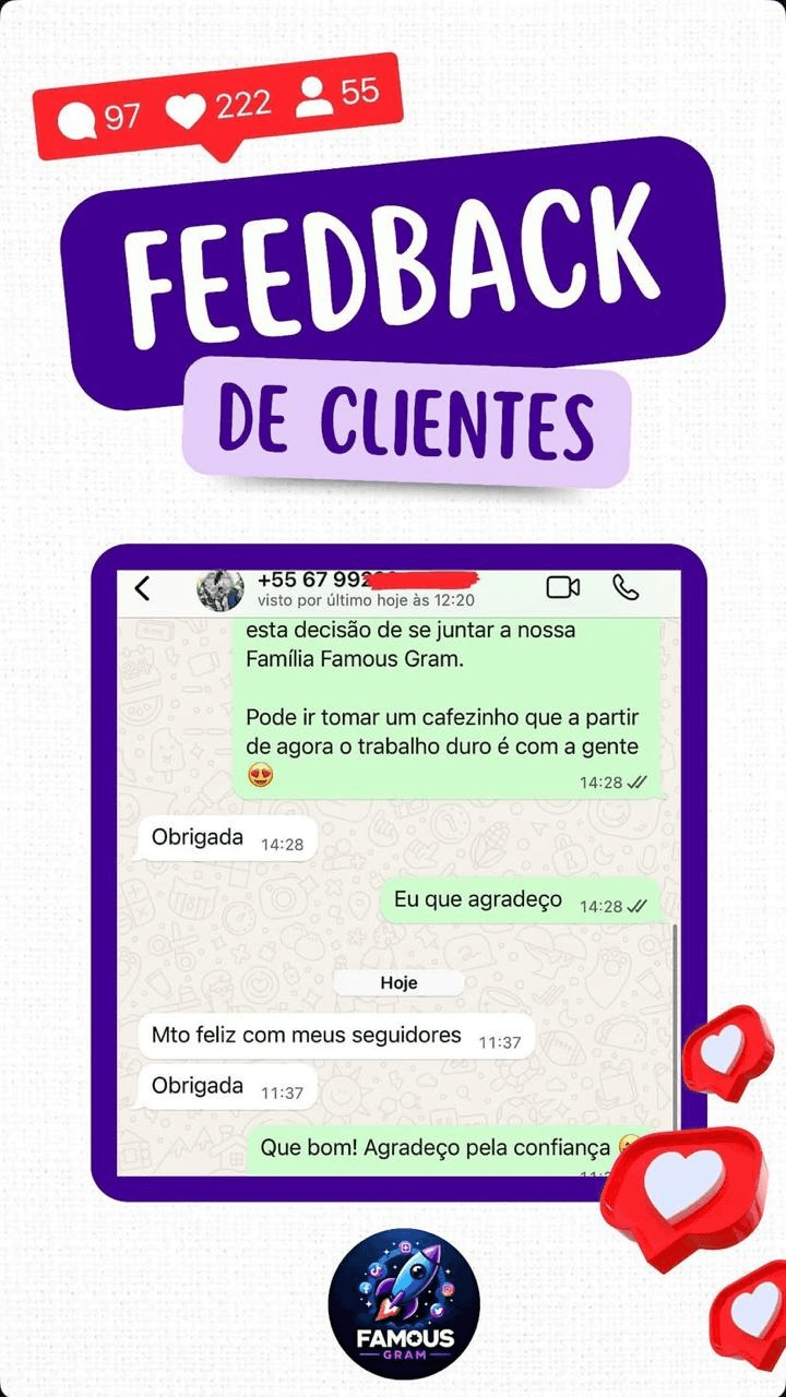 Conversa real de cliente