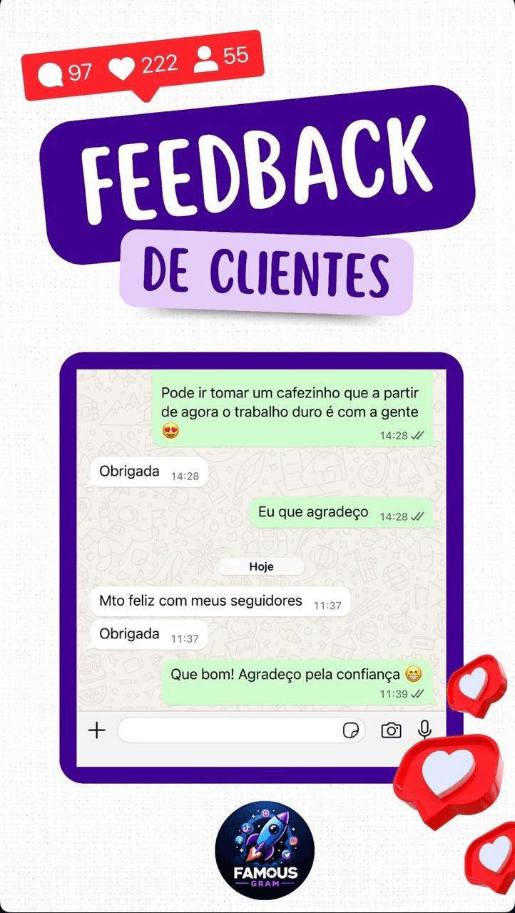 Conversa real de cliente