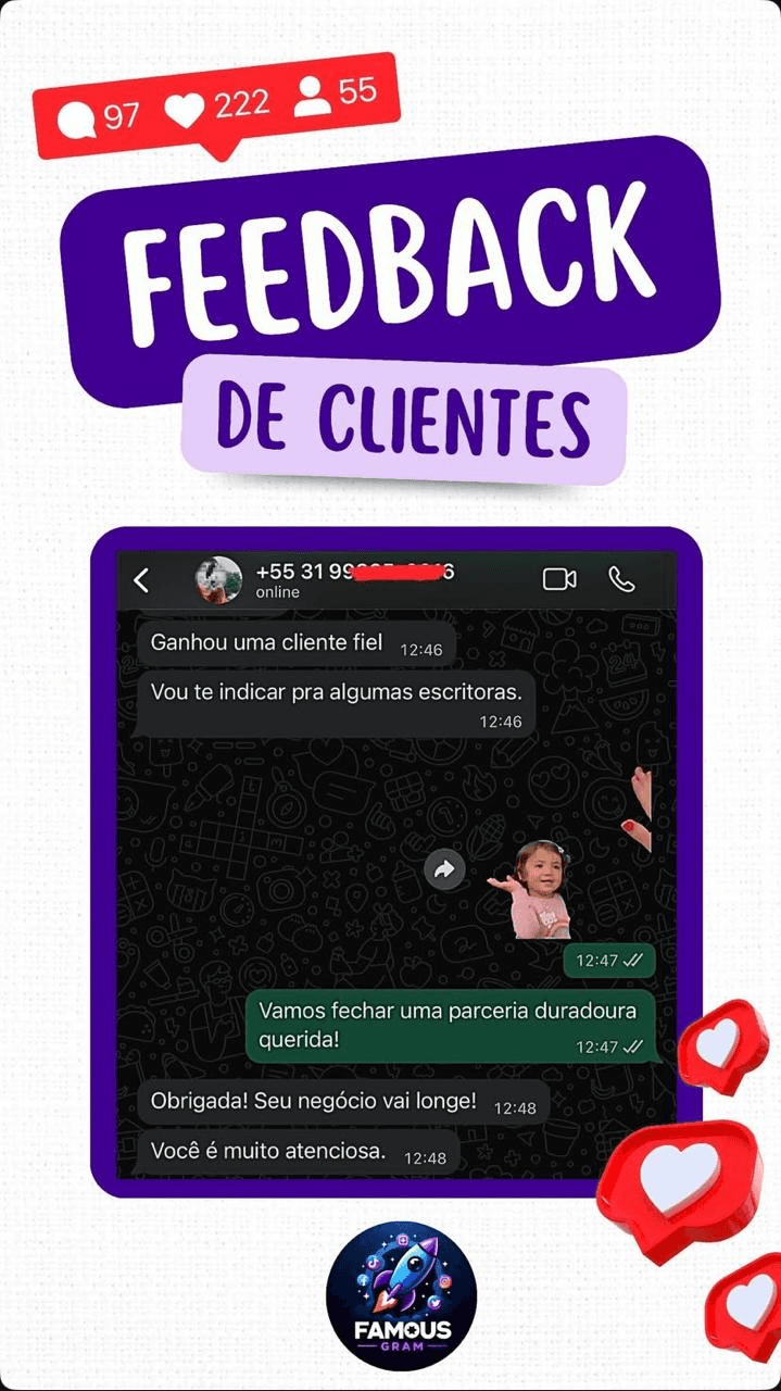 Conversa real de cliente